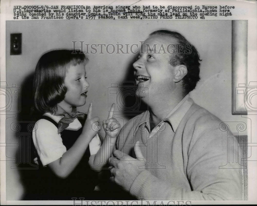 1957 Press Photo American singer who had to be discovered in Europe - Historic Images