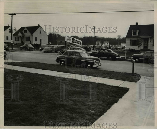 1949 Press Photo East side of Mystery Home - Historic Images