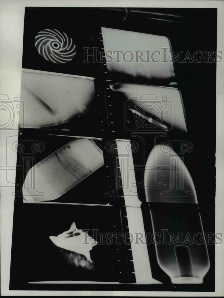 1962 Press Photo The X Ray plates used by navy detectives looking for bugs - Historic Images