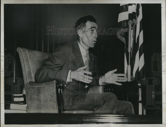 1934 Press Photo Millard Whited testifying in Brony Supreme Court - Historic Images