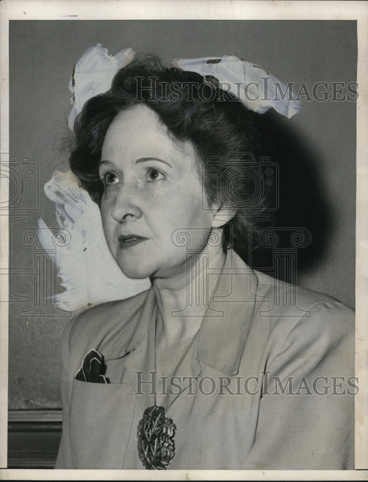 1944 Press Photo Mrs Louis B Seltzer 1st VP Cleveland Federation of Women - Historic Images