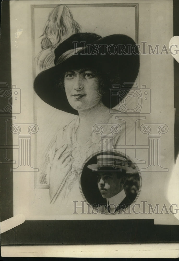 1921 Press Photo A portrait of  Vincent Astor and his wife - Historic Images