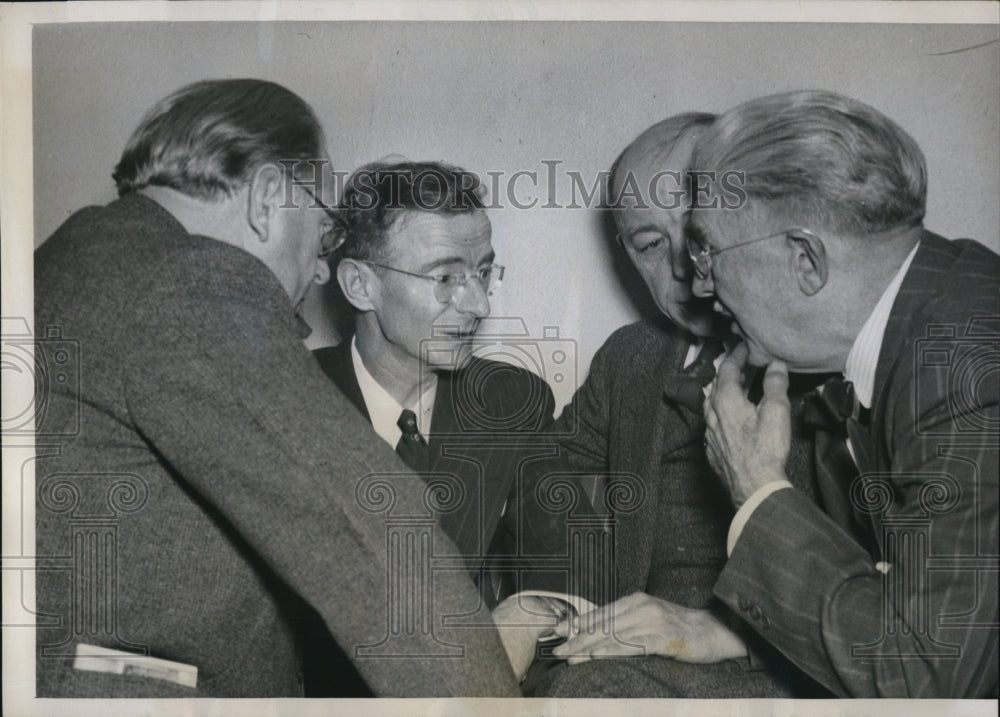 1940 Press Photo Chicago BJ Brown, CN Newell, P Chase &amp; BG Rankine convention - Historic Images