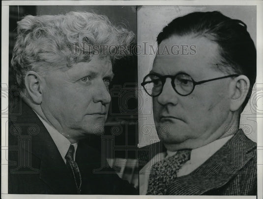 1934 Press Photo Presiding Judge Collier & Judge Allan Campbell - Historic Images