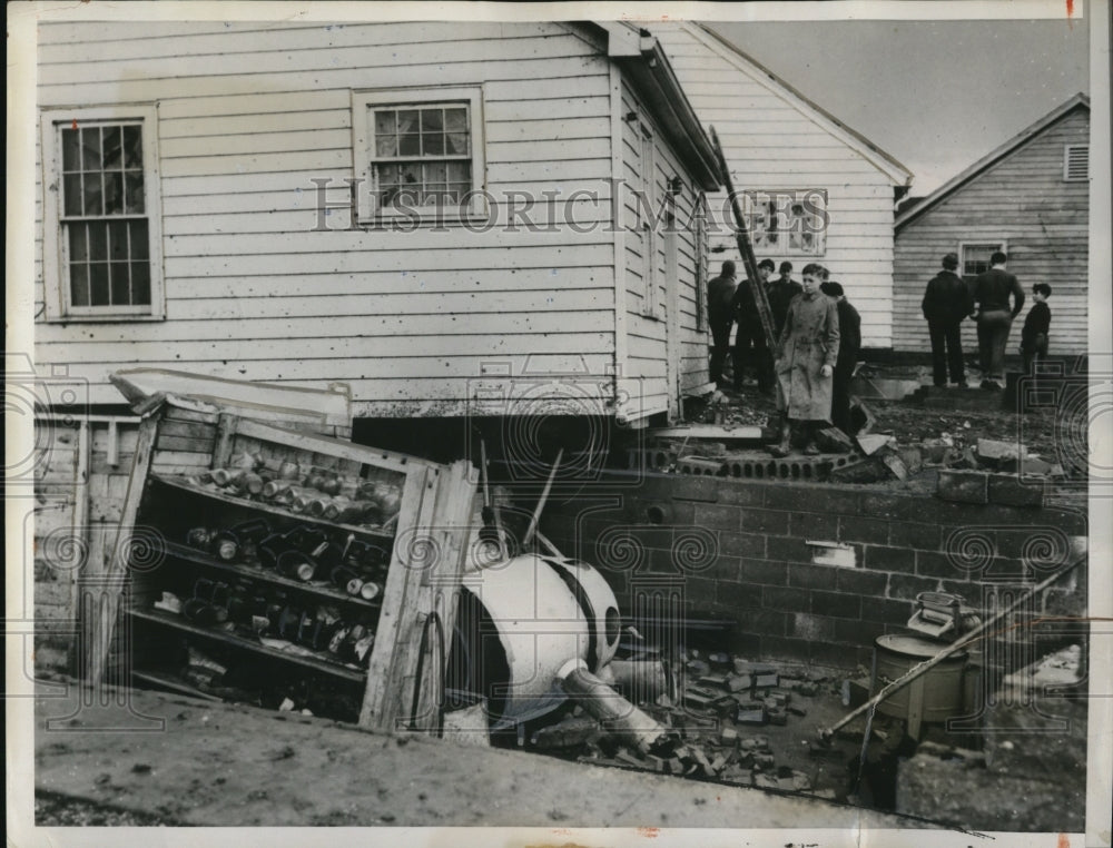 1940 Press Photo Evansville Ind wrecked home taht was hit by a tornado - Historic Images