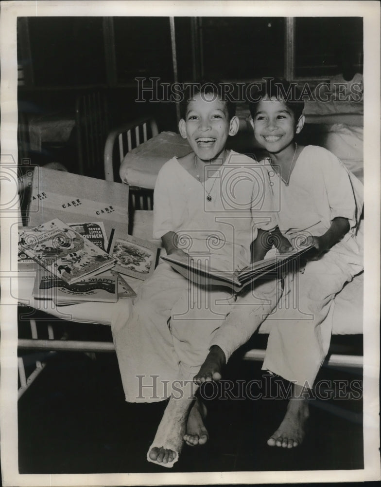 1955 Press Photo Children;s Hospital in Panama City - Historic Images