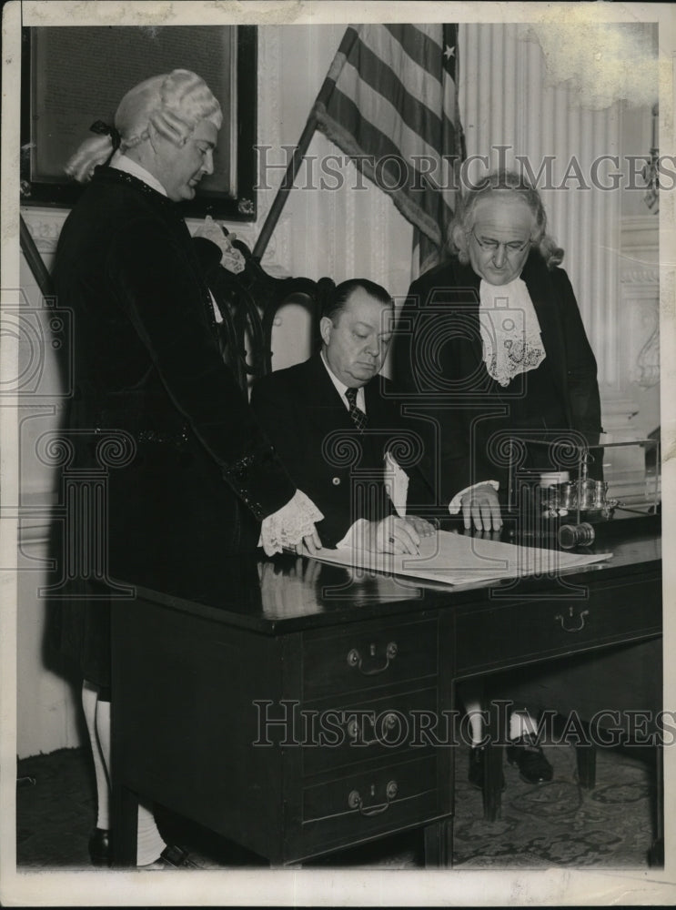 1937 Press Photo 150th Constitution Celebration, AS Kitey, AR Geist,SD Wilson - Historic Images