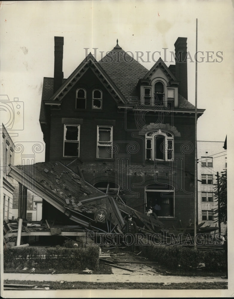 1931 Press Photo Italian Consulate Bombed At Pittsburgh - Historic Images