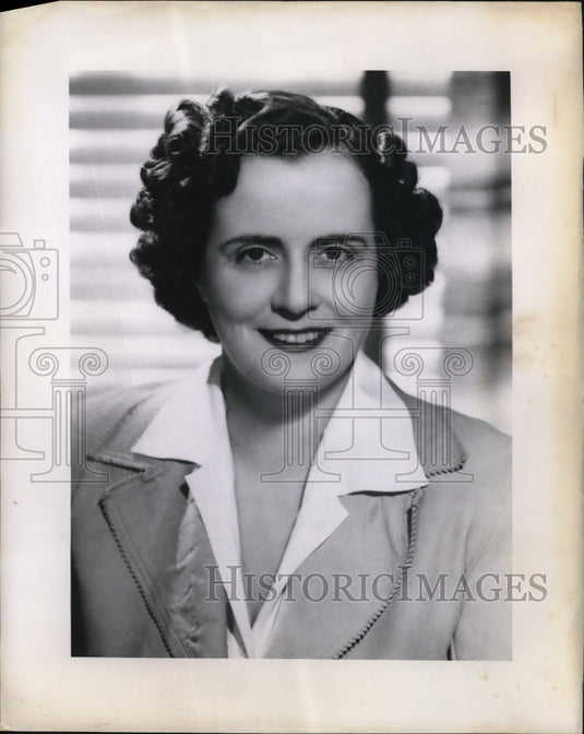 1950 Press Photo Mrs Albert D Lasker Albert and Mary Lasker Foundation New York - Historic Images