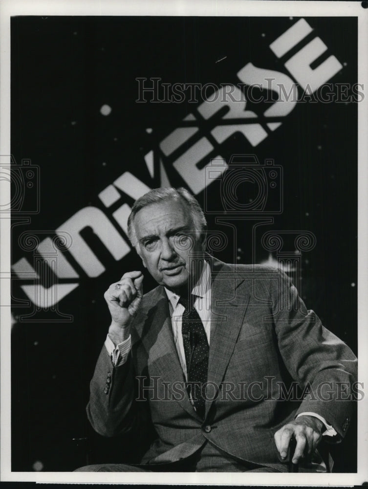 1980 Press Photo Walter Cronkite correspondent - Historic Images