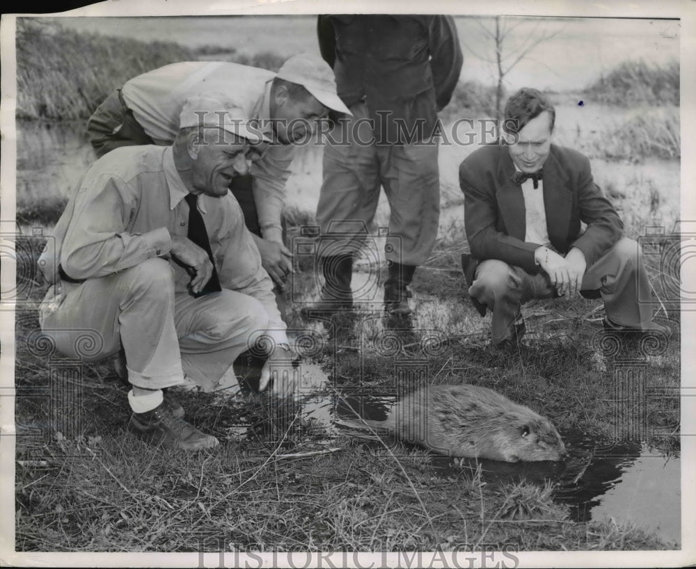 1954 Press Photo Helman Meyer, Ed Fitzgerald, Roland Eisenbois - Historic Images