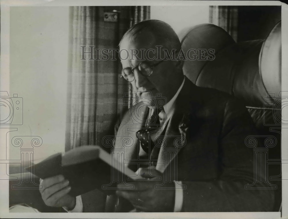 1937 Press Photo Paul Patterson, owner of the Baltimore Sun, Baltimore, MD., as - Historic Images