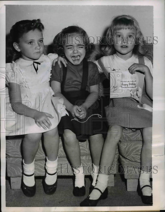 1957 Press Photo Birthday that Doesn't Fall on her Friends' Day - Historic Images