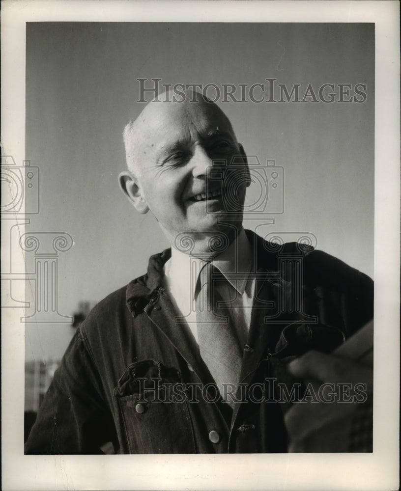 1949 Press Photo Captain Ole Bull Shipmaster - Historic Images