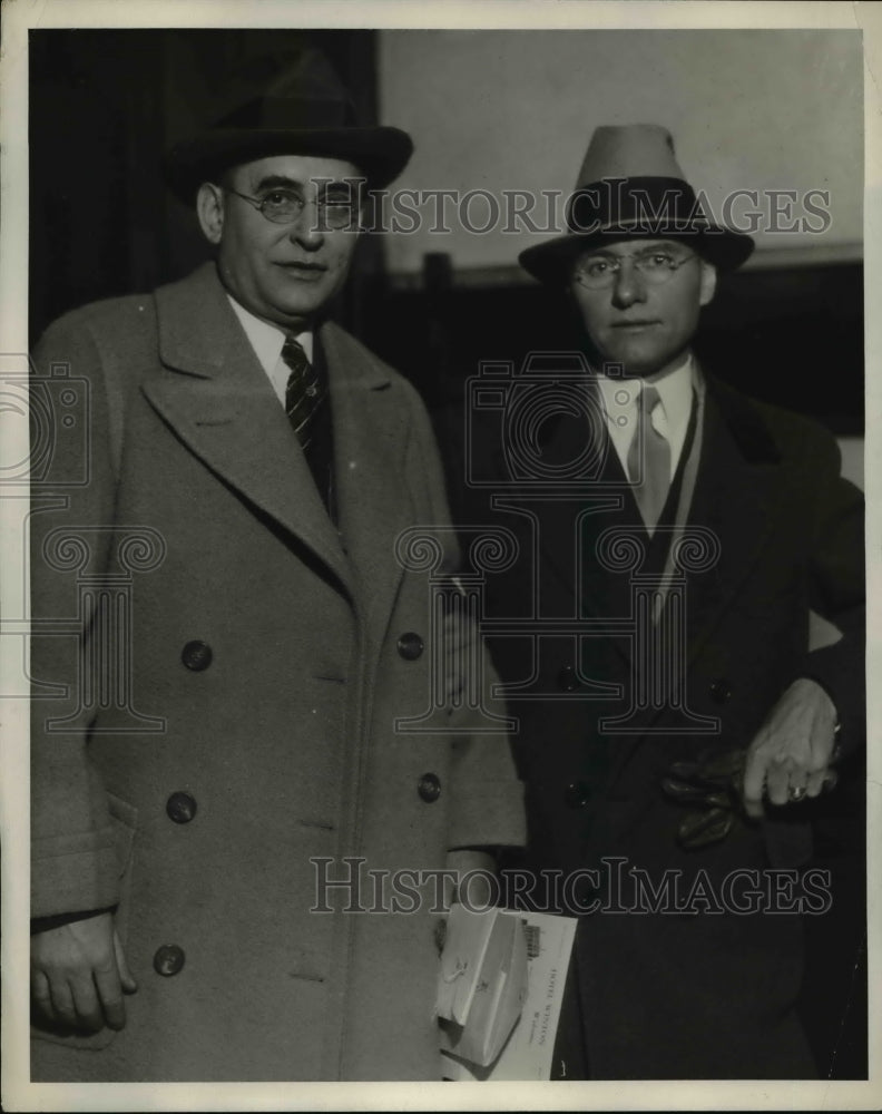 1931 Press Photo P.B. Zimmerzman and Dr. Geo Allison - Historic Images