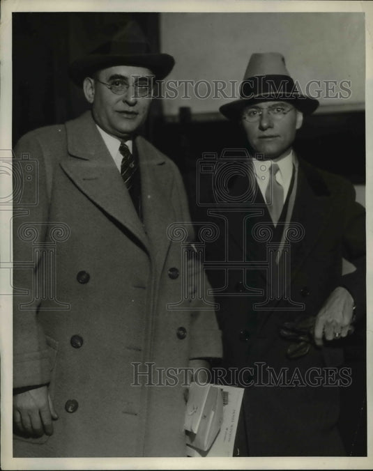 1931 Press Photo P.B. Zimmerzman and Dr. Geo Allison - Historic Images