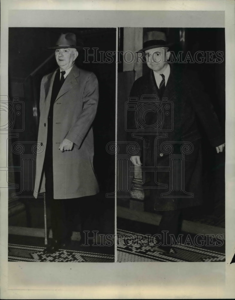 1944 Press Photo Mayor Ed Bass Brought his Uncle T.H. McMillian in Circuit Court - Historic Images