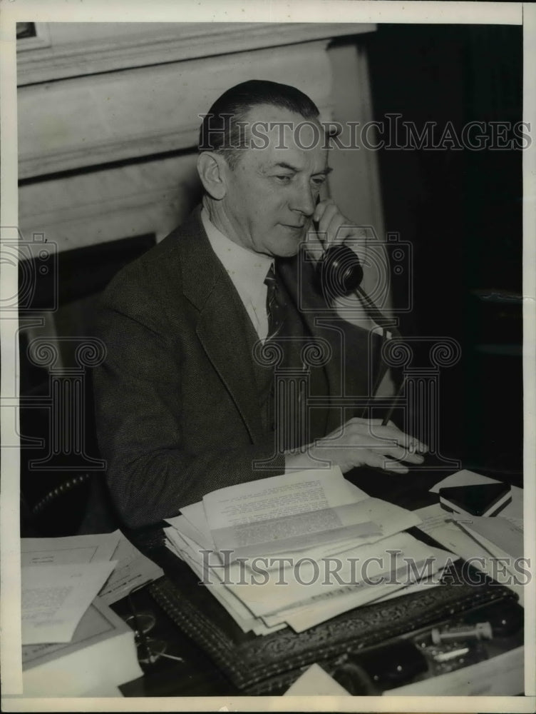 1936 Press Photo John J. O'Brien look alike of Mayor James Walker - Historic Images