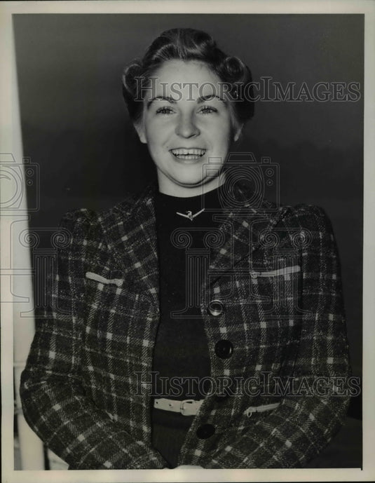 1939 Press Photo Sally O'Dell, SS President Adams Passenger - Historic Images