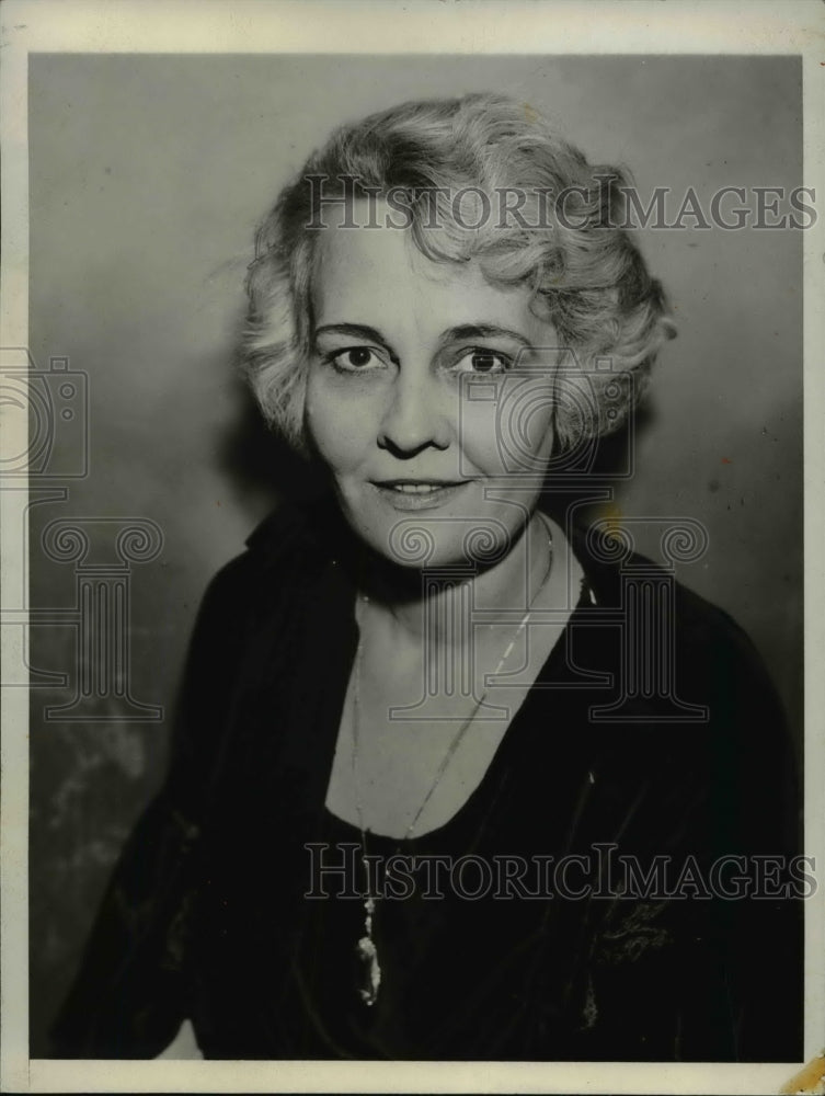 1931 Press Photo Helen Evans O'Neill as she appeared in Washington - Historic Images