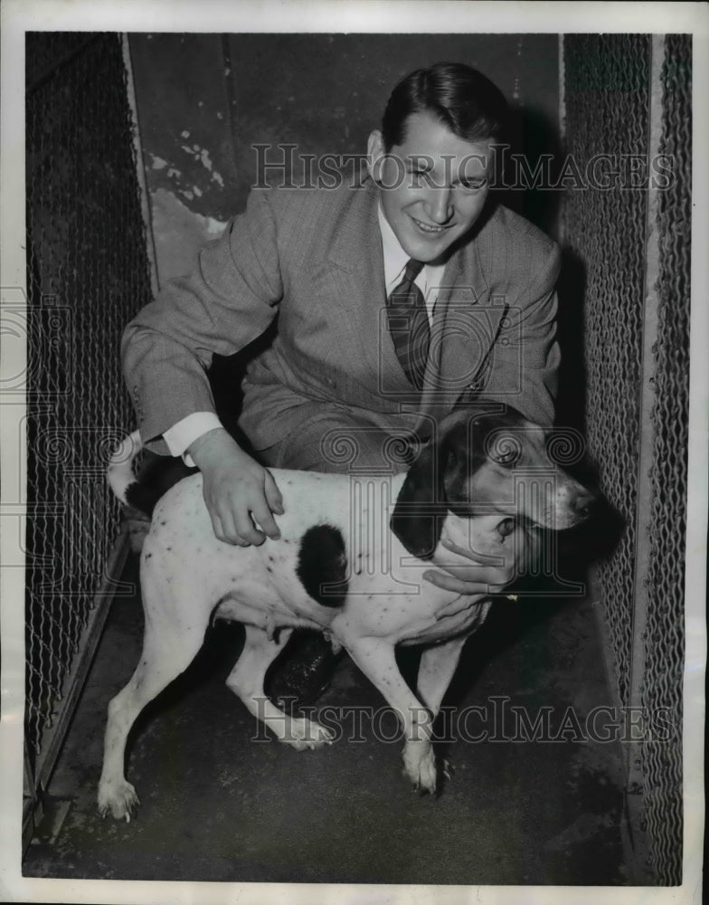 1950 Press Photo Frisky Dog used in experimental operation - Historic Images