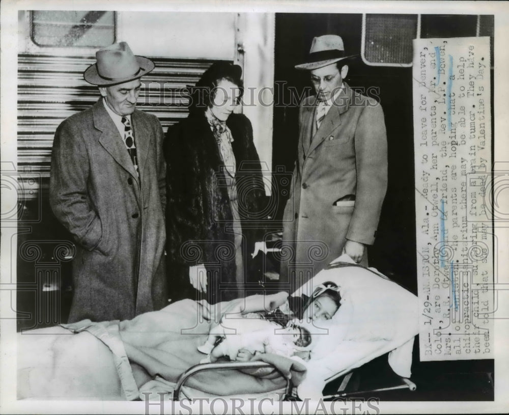 1951 Press Photo Anniston Ala Ready to leave for Denver  are Dorothy Ann Otwell - Historic Images