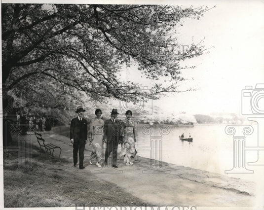 1933 Press Photo Japanese Ambassador to the United States and his Family - Historic Images