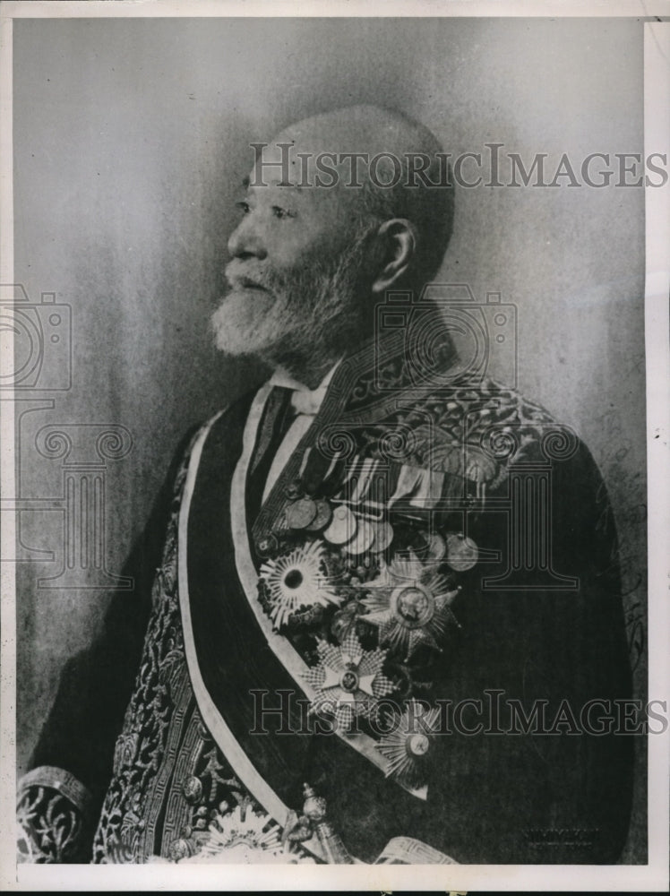 1936 Press Photo Korekiyo Takahashi Minister of Finanance Slain - Historic Images