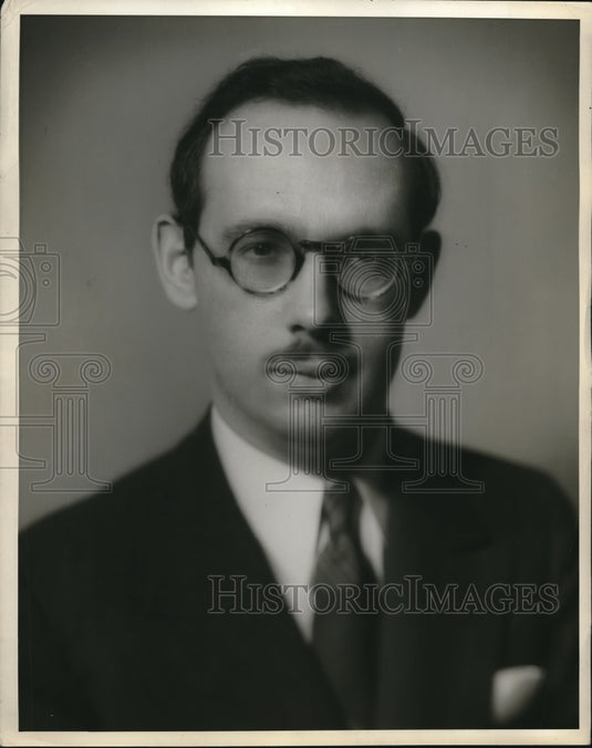 1943 Press Photo Andrew Salter Teacher - Historic Images