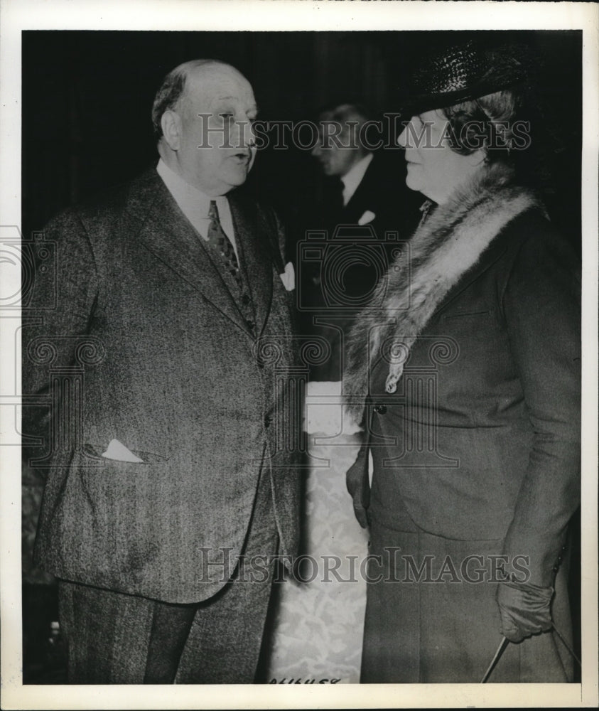 1941 Press Photo London Henry J Allen ex Kansas Gov & Viscountess Snowden - Historic Images
