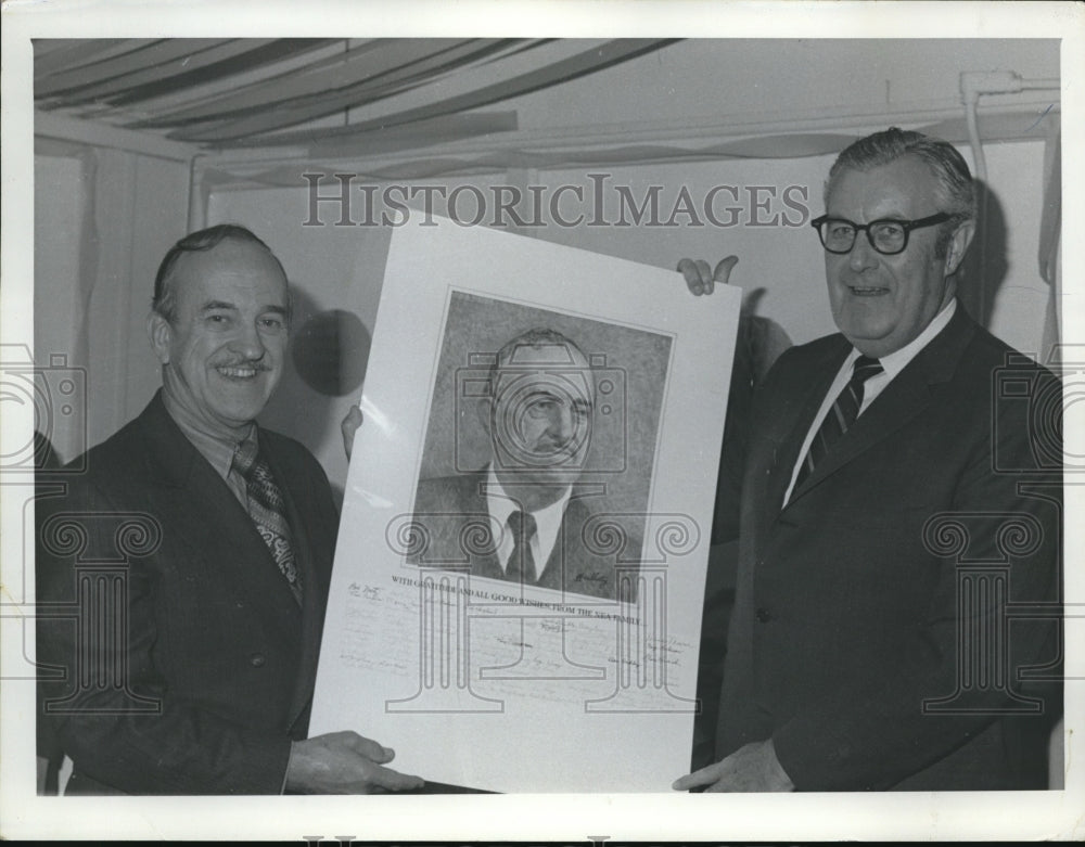 1972 Press Photo of Boyd Lewis and Mead Monroe - Historic Images