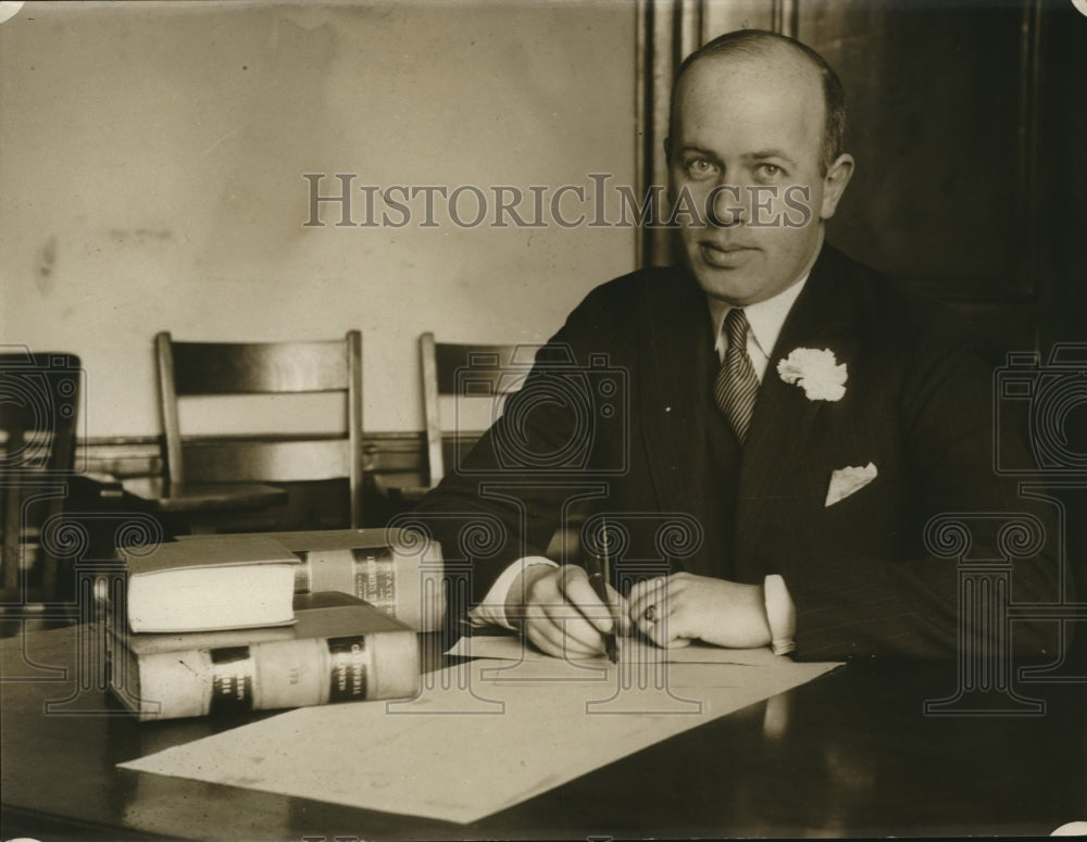 1925 Press Photo Hannon David Skillen, prosecutor of Dorothy Elliyson - Historic Images