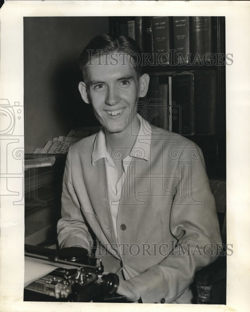 1939 Press Photo Howard Hudson won the Elimination of US National Typing - Historic Images