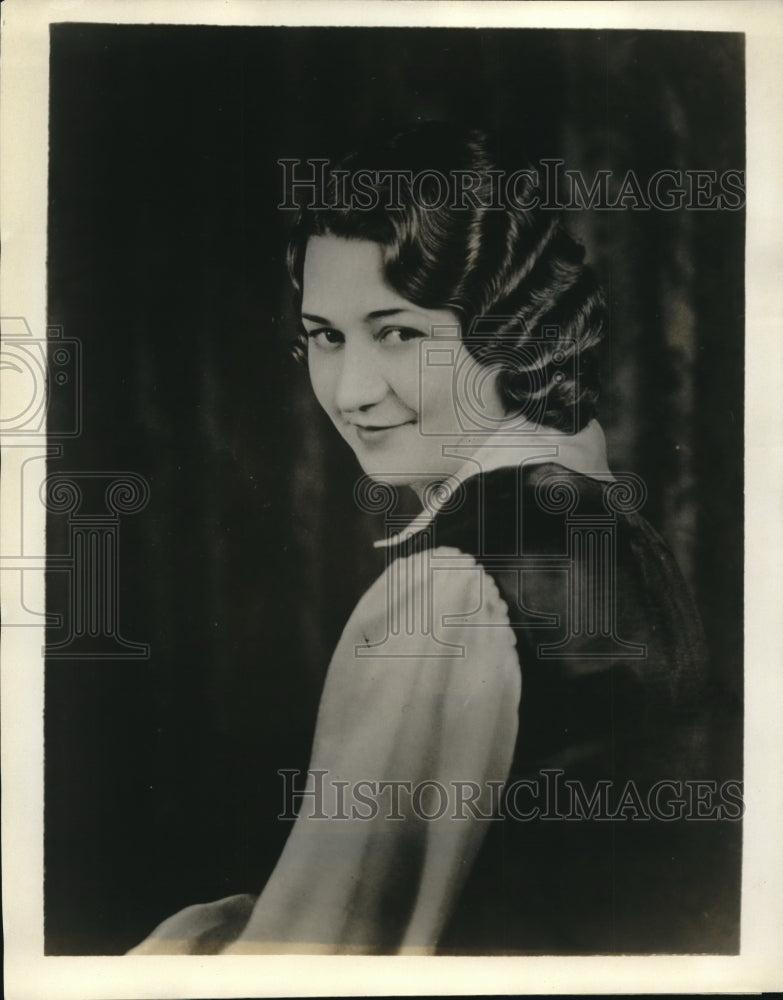 1932 Press Photo Edythe Hoskinson of Hutchinson, Kansas - Historic Images