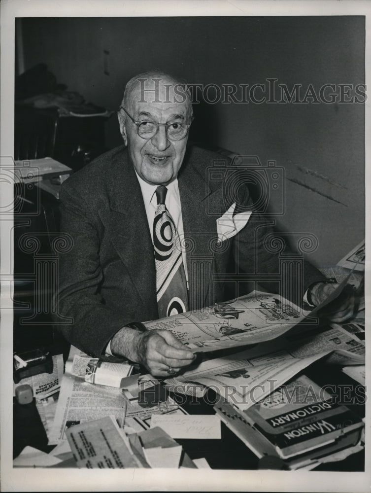 1949 Press Photo Pick Hotels Corp Publicity Director Sam Lederer - Historic Images