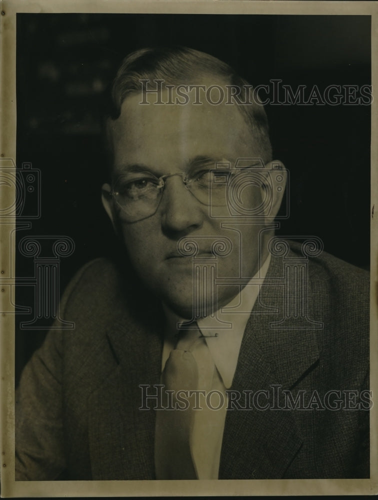 1934 Press Photo Wm M. Johansen, Sec to Robuch Co - Historic Images