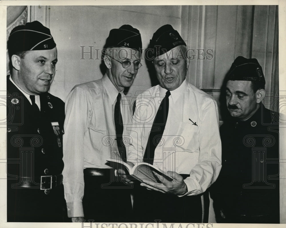 1938 Press Photo Paul Grifeith, Carl brown, Watson Miller, Dr. H.D. Shapiro - Historic Images