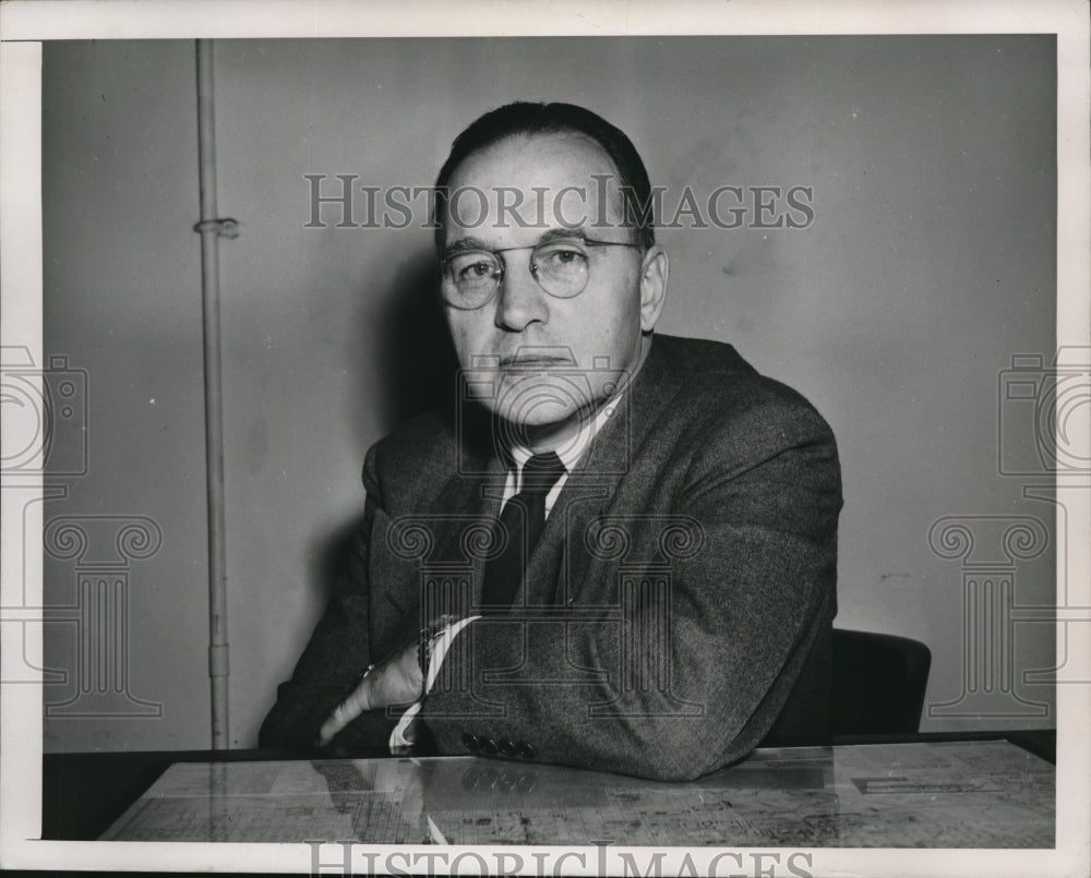 1948 Press Photo Dr. Robert foster, University of Kansas Professor - Historic Images