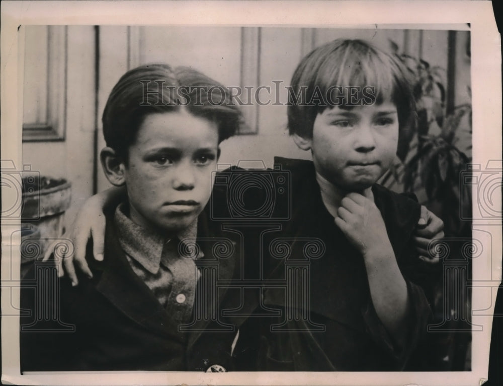 1922 Press Photo William and Helen, Elmer Bannon's children - Historic Images