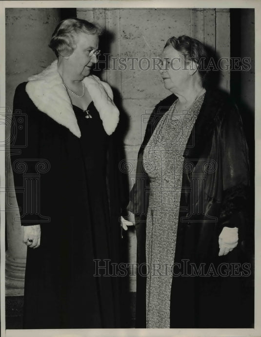 1940 Press Photo Malcolm McBride and Belle Sherwin at Convention of Nat'l League - Historic Images