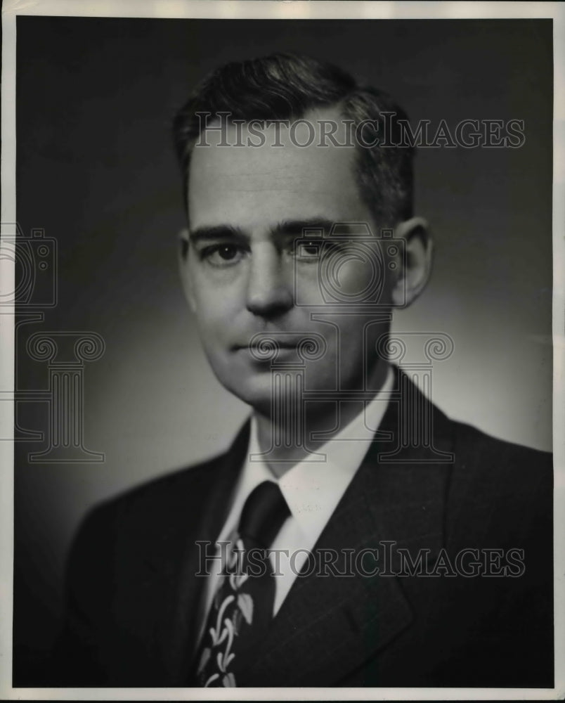 1953 Press Photo G-E Atomic Products Division General Manager Francis McCune - Historic Images