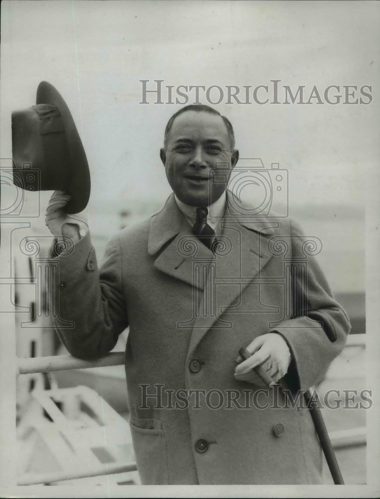 1934 Press Photo David Sarnoff, RCA Corporation President - Historic Images