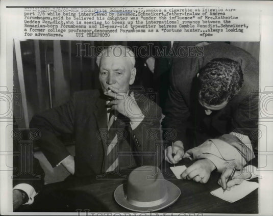 1960 Press Photo NYC Fritz Schnelkert seeking daughter & son in law - Historic Images