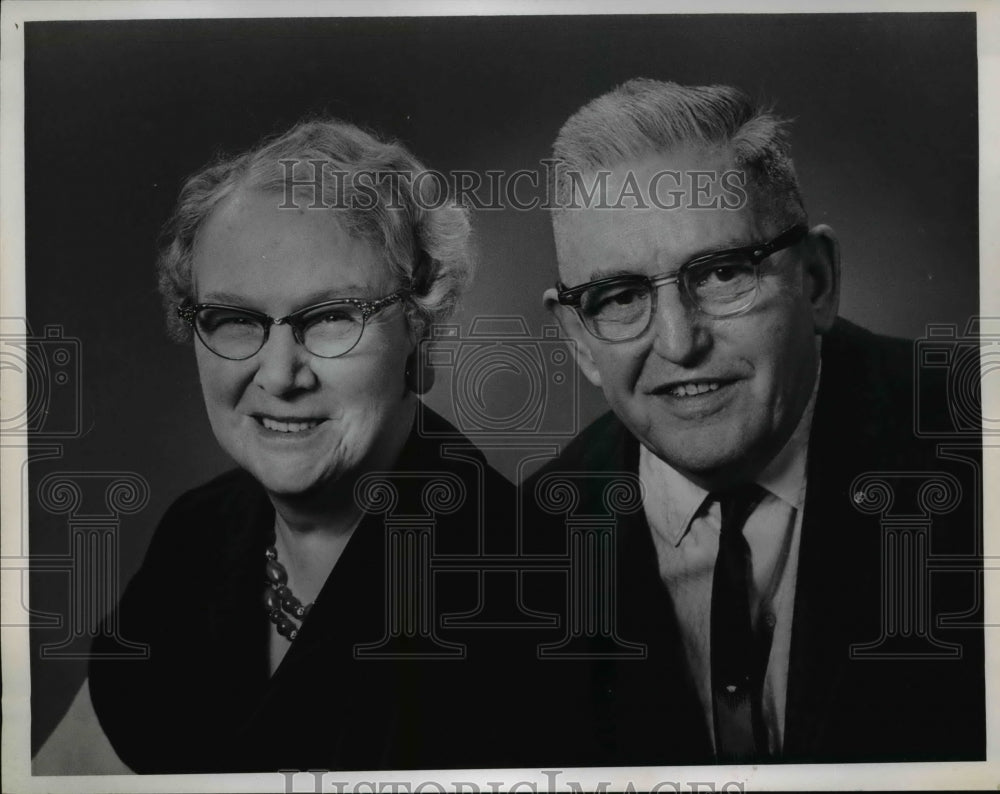 1967 Press Photo George Ott &amp; Wife Celebrate Golden 50th Wedding Anniversary - Historic Images