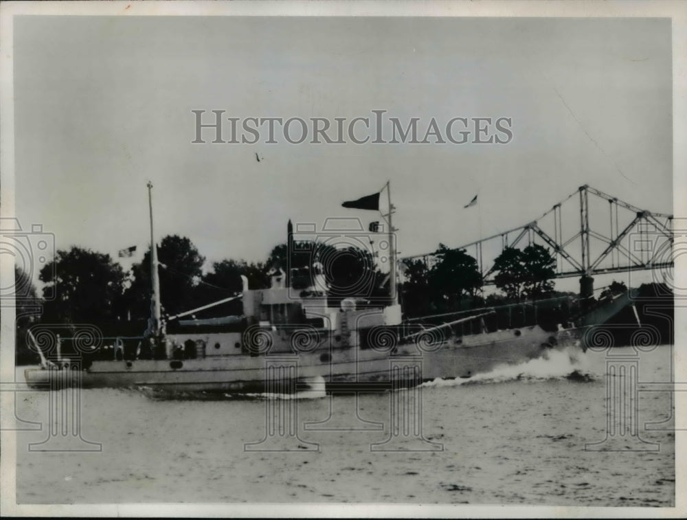 1950 Press Photo Pearl Harbor an extensive sea air search is underway for the - Historic Images