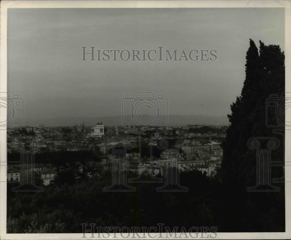 1952 Press Photo A view of Rome from one of the hills - Historic Images