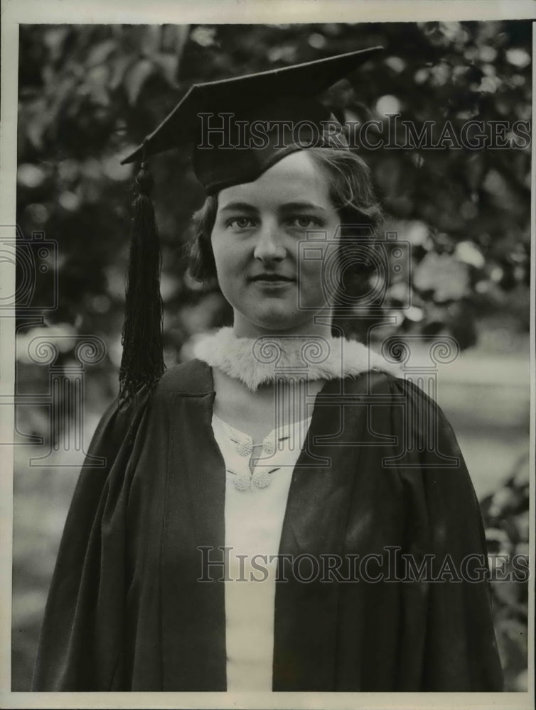 1933 Press Photo Josephine Justice Williams Pres of the Class Bryn Mawr College - Historic Images