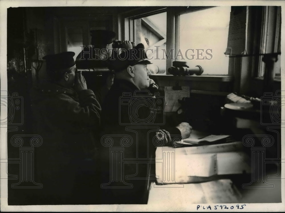 1941 Press Photo The Naval Lookout Post on Giant Sea Fort of Southern Command - Historic Images