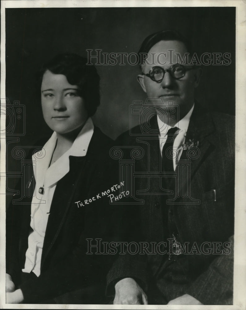 1929 Press Photo J. M. Sharp and daughter  Susie Sharp - Historic Images