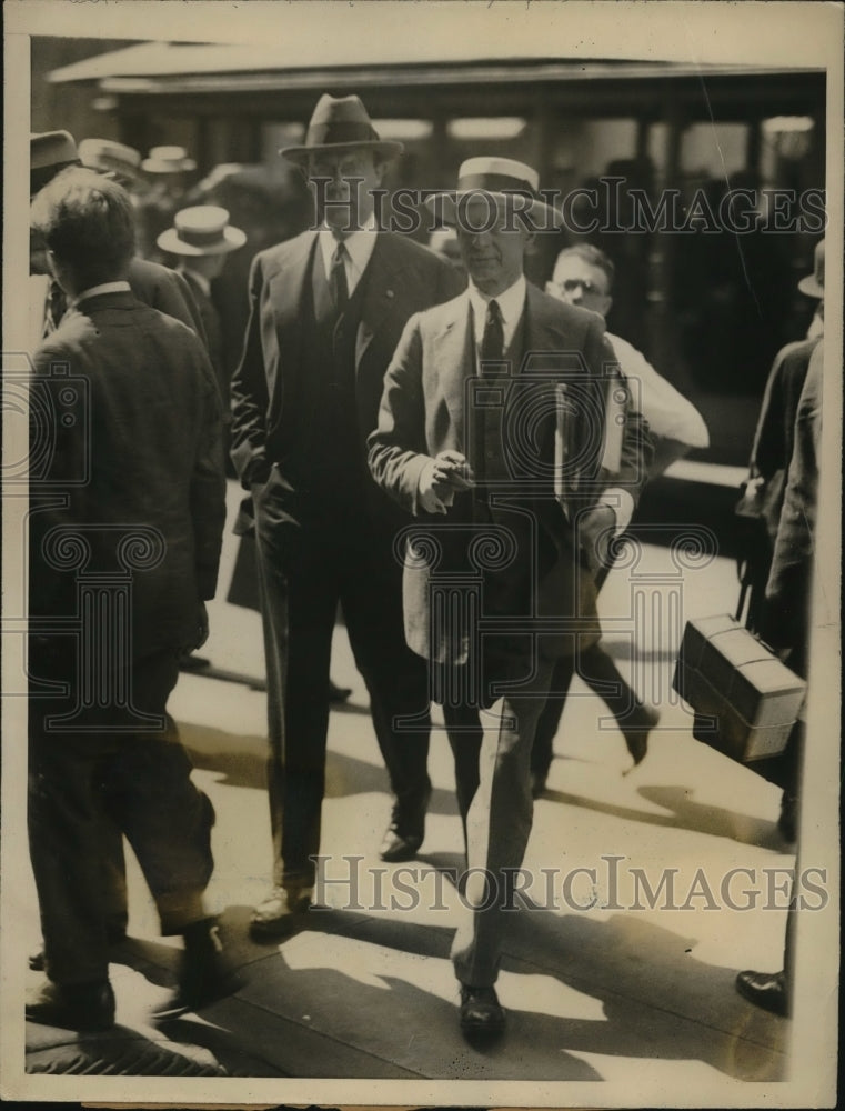 1926 Press Photo Col. Miller with ex-judge Johnsons after the first - Historic Images
